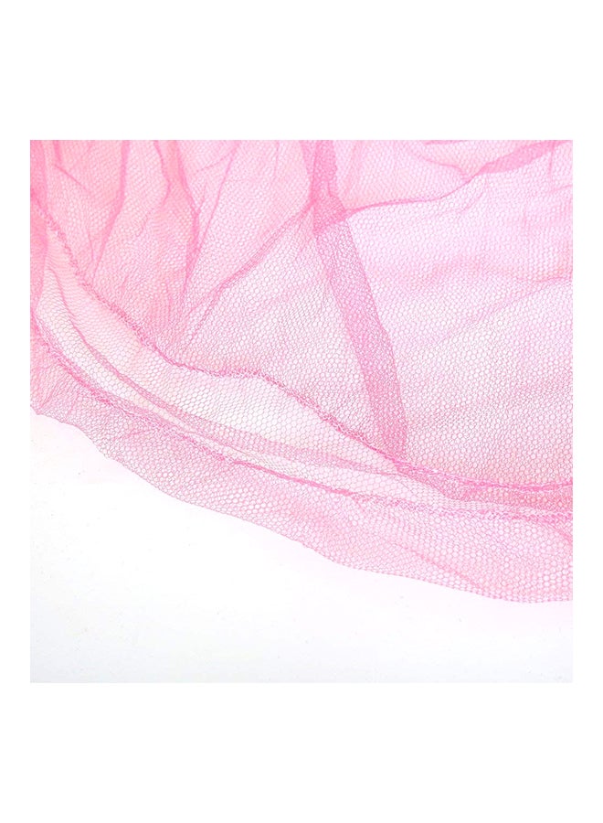 شبكة الحماية من البعوض المعلقة على السرير بشكل دائري ومناسبة للاستعمال في الخارج وردي - Image 3