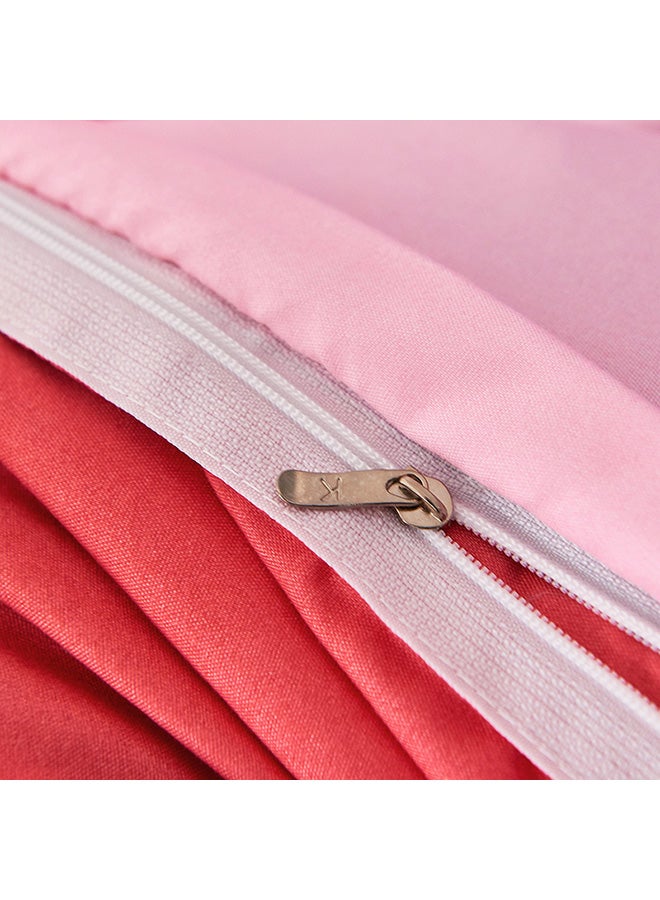 بيوينتي طقم مفرش سرير ستروبيري بيبي مكون من 4 قطع بوليستر وردي/ أحمر/ أخضر Duvet Cover (150x200) Cm, Bed Sheet (160x220) Cm, Pillow Cover (48x75)سم - Image 4