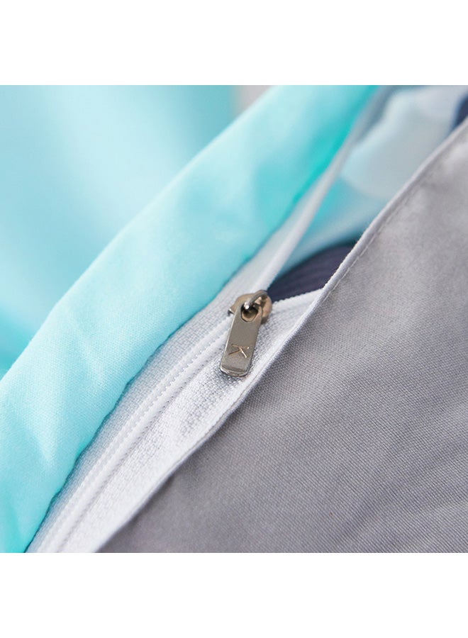 بيوينتي طقم مفرش سرير فاير وود دوج بارادايس من 4 قطع بوليستر أزرق/أصفر Duvet Cover 150x200 Cm, Bed Sheet 160x220 Cm, Pillow Cover 48x75سم - Image 4