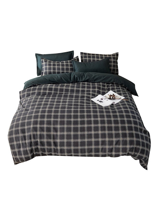 Beauenty 4-Piece Munich Design Bedding Set Polyester Black/White/Green Duvet Cover 150x200 Cm, Bed Sheet 160x220 Cm, Pillow Cover 48x75cm  - Image 1