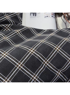 بيوينتي طقم مفرش سرير ميونخ من 4 قطع بوليستر أسود/ أبيض/ أخضر Duvet Cover 150x200 Cm, Bed Sheet 160x220 Cm, Pillow Cover 48x75سم  - Image 5