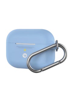 Baykron Silicone Case With Carabiner For AirPods Pro Sky Blue 