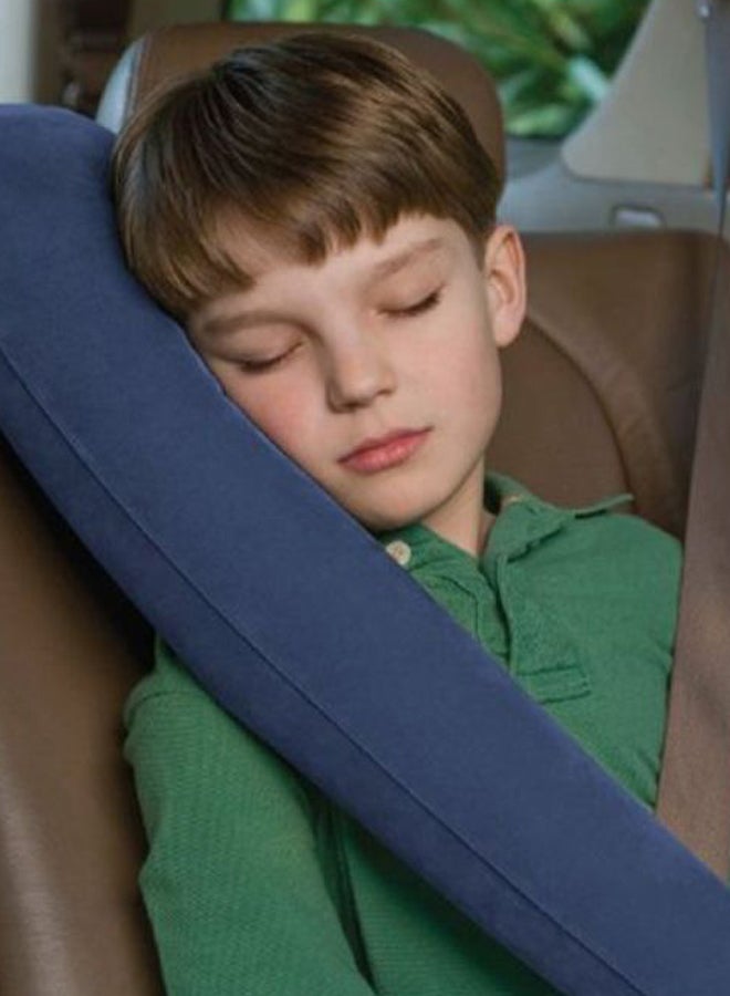 Car Sleeping Comfort Inflatable Pillow Blue 32 x 55cm  - Image 3