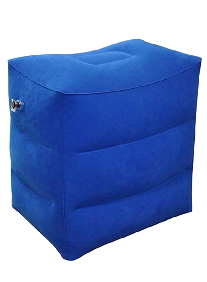 Inflatable Foot Rest Travel Pillow Blue 46 x 39cm 
