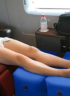 Generic Inflatable Foot Rest Travel Pillow Blue 46 x 39cm  - Image 2
