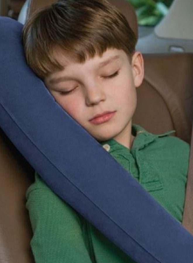 Car Sleeping Comfort Inflatable Pillow Blue 32 x 55cm  - Image 3
