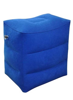 Generic Inflatable Foot Rest Travel Pillow Blue 46 x 39cm  - Image 1