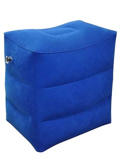 Generic Inflatable Foot Rest Travel Pillow Blue 46 x 39cm  - Image 1