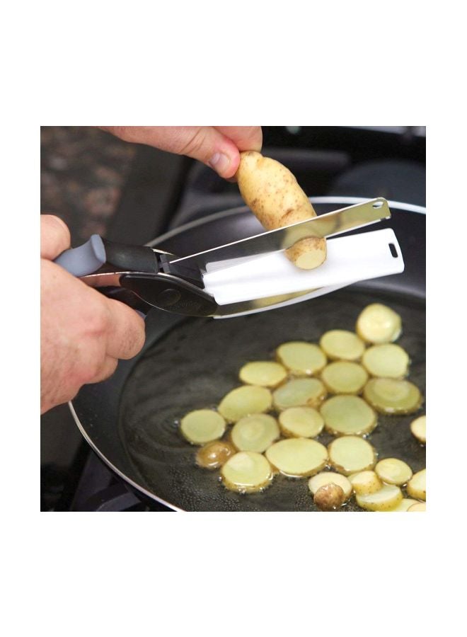 كليفر كاتر قطاعة طعام 2 في 1 أسود/فضي - Image 4