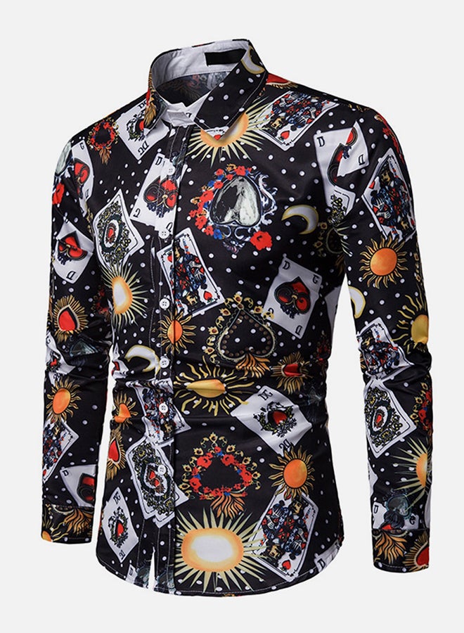 Long Sleeves Collared Neck Shirt Multicolour  - Image 3