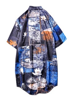 Generic Short Sleeves Collared Neck Shirt Multicolour  - Image 2