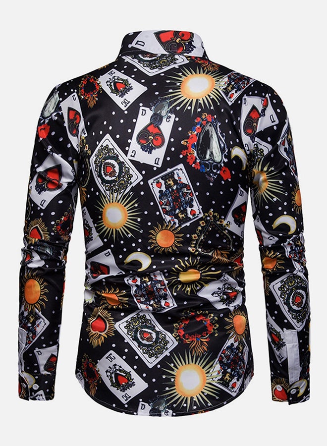 Long Sleeves Collared Neck Shirt Multicolour  - Image 2