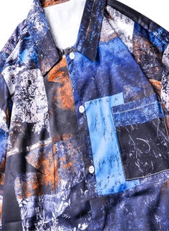 Generic Short Sleeves Collared Neck Shirt Multicolour  - Image 3