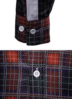 Generic Long Sleeves Collared Neck Shirt Black/Red/White  - Image 4