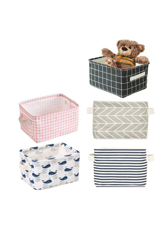 Csdtylh Set Of 5 Storage Organizer Box Multicolour 7.8x6.1x5.1inch - Image 1