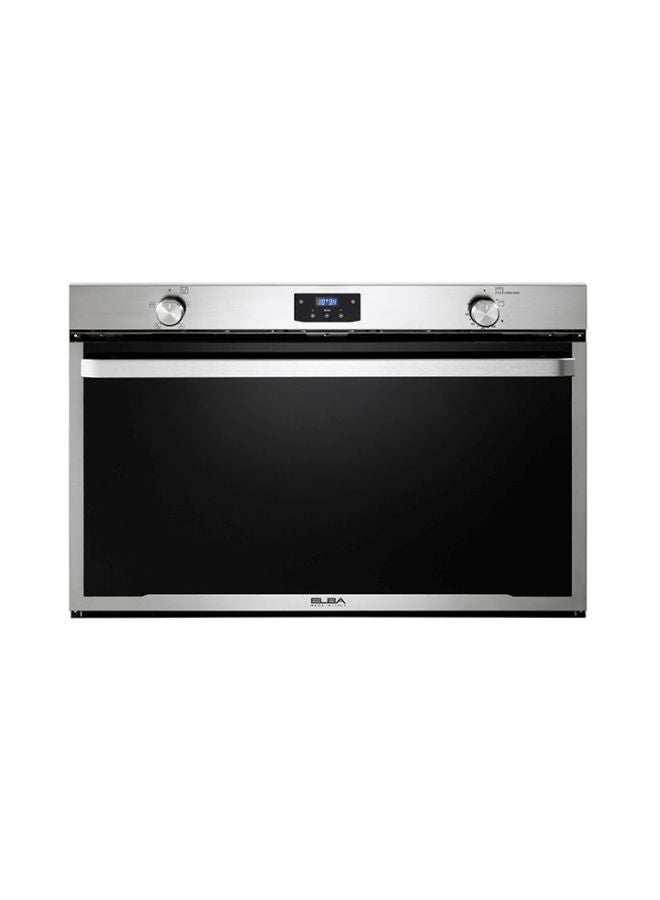 إلبا فرن بيلت ان - 90 سم - شاشة ديجتيال - 106 لتر - غاز - شواية غاز - مروحة تبريد - مروحة توزيع (طهي) ELIO G90 أسود/ فضي - Image 1