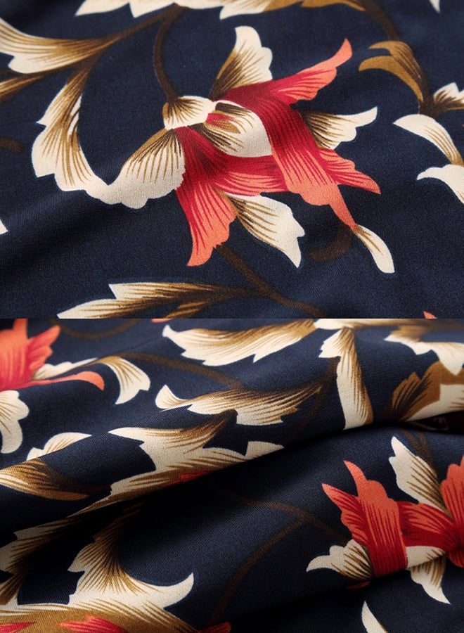 قميص برقبة بياقة وأكمام طويلة متعدد الألوان - Image 4