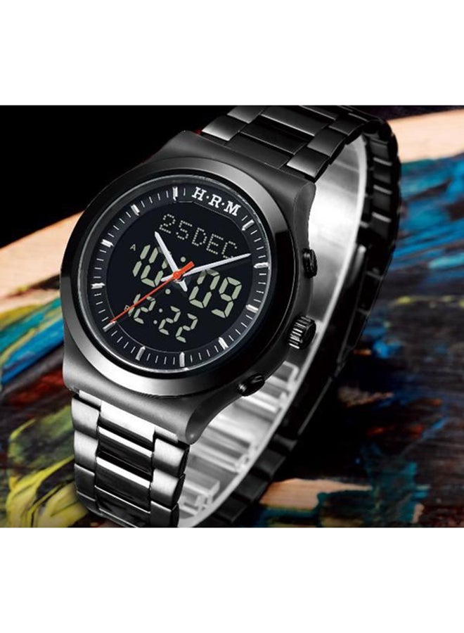 Men's Stainless Steel Analog/Digital Wrist Watch HA-6106BB - Image 2