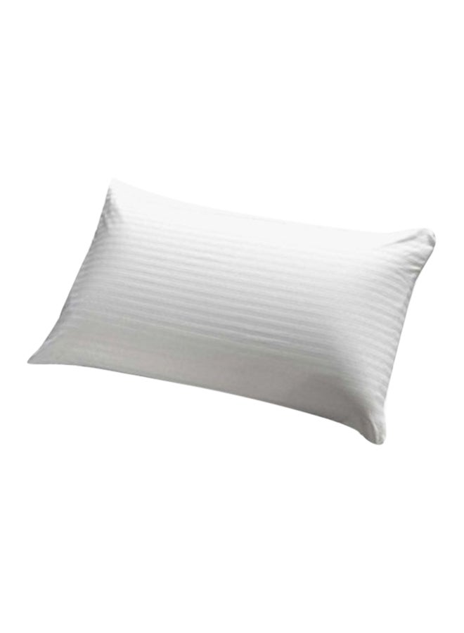 Rahalife Hotel Striped Pillow Cotton Blend White 48X74centimeter  - Image 1