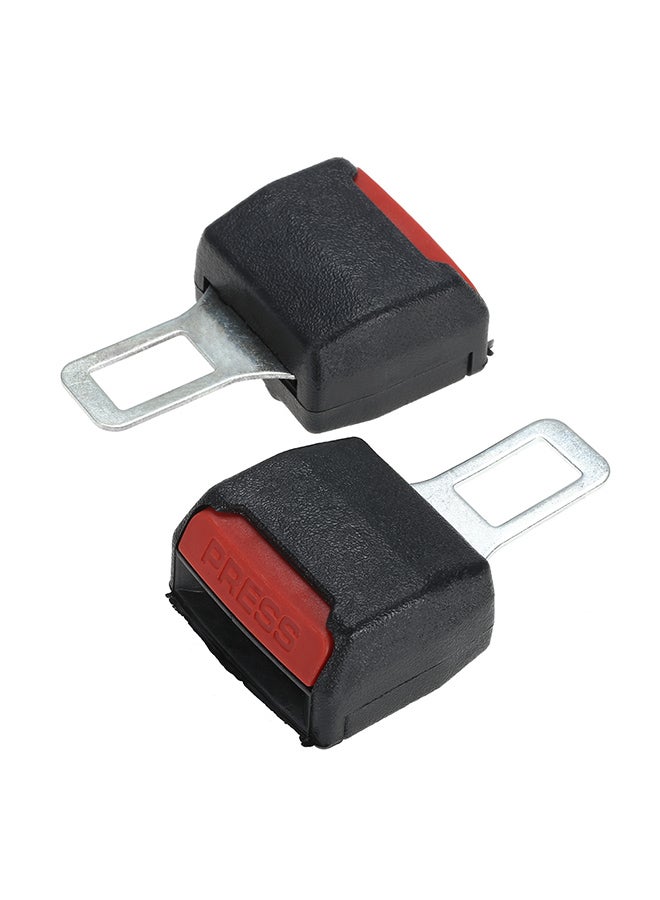 2-Piece Universal Car Safety Adjustable Seat Belt Clip Extender - Image 1