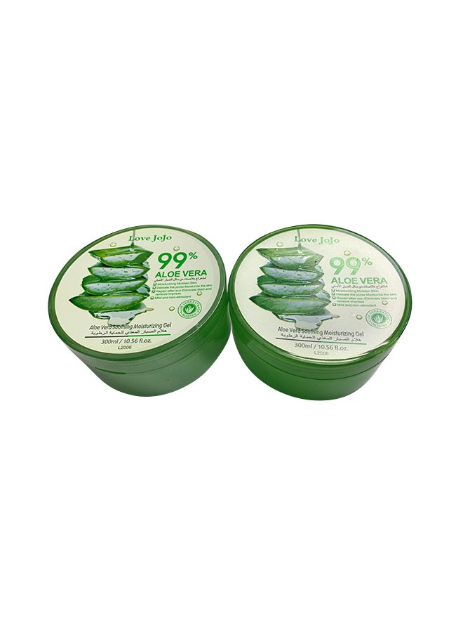 Generic 2-Piece 99% Aloe Vera Gel Set 600ml