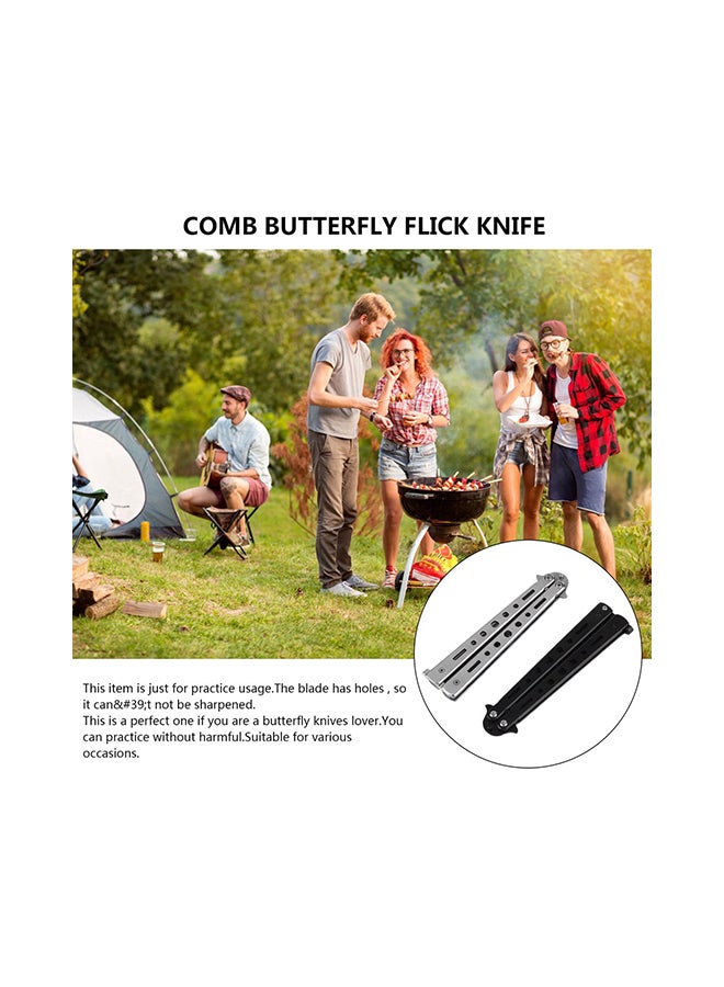 Butterfly Folded Knife Shaped Hair Comb - Image 2