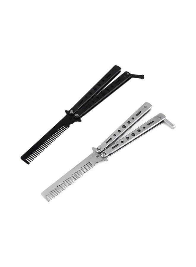 Butterfly Folded Knife Shaped Hair Comb - Image 5