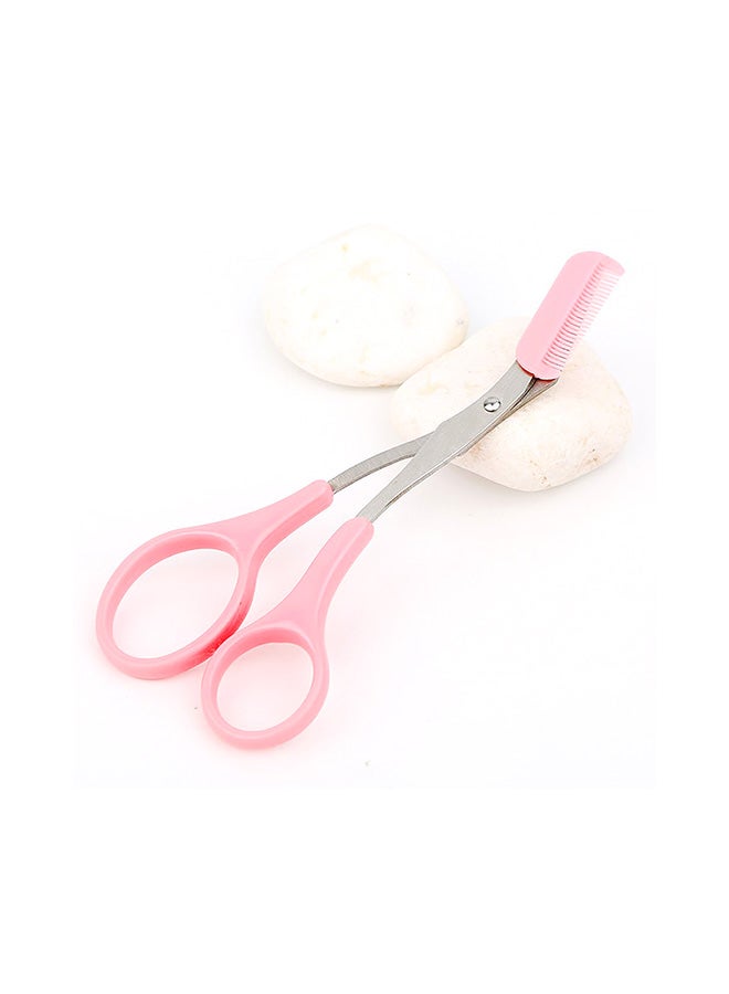 Generic 2-Piece Portable Beard & Eyebrow Scissor Set Pink 25grams  - Image 4
