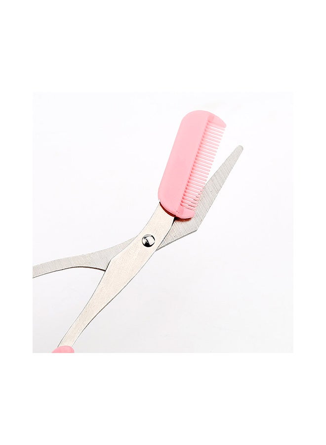 Generic 2-Piece Portable Beard & Eyebrow Scissor Set Pink 25grams  - Image 5