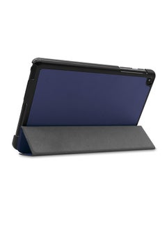 amazing Slim PU Leather Folio Stand Case For Samsung Tab A 8 T290/ T295 Blue  - Image 3