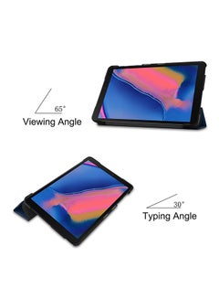 amazing Slim PU Leather Folio Stand Case For Samsung Tab A 8 T290/ T295 Blue  - Image 5