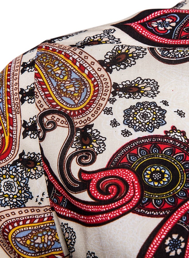 Ethnic Pattern Long Sleeves Shirt Multicolour - Image 4