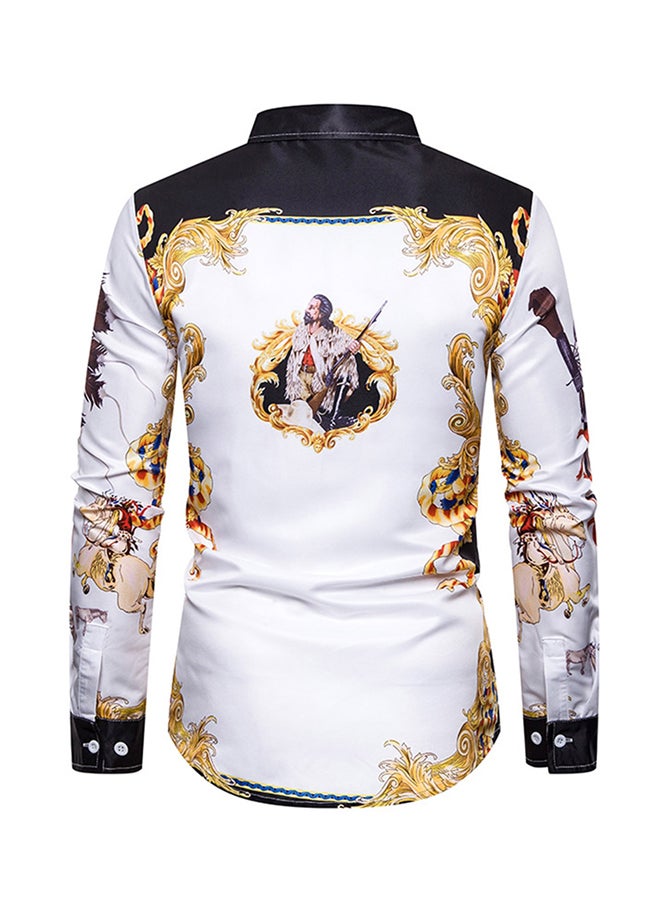 Printed Long Sleeves Shirt Multicolour - Image 2