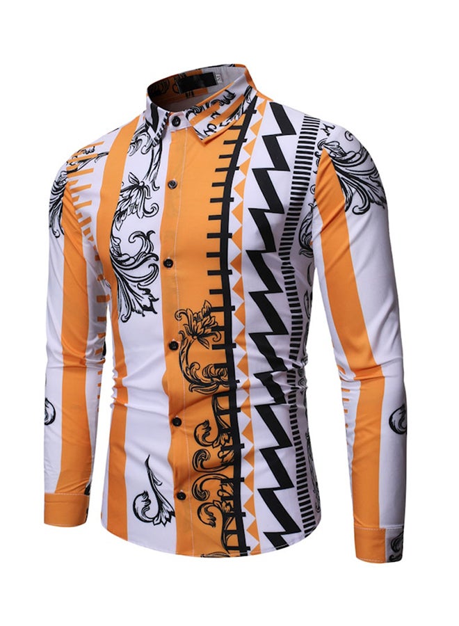 Printed Long Sleeves Shirt Multicolour - Image 3