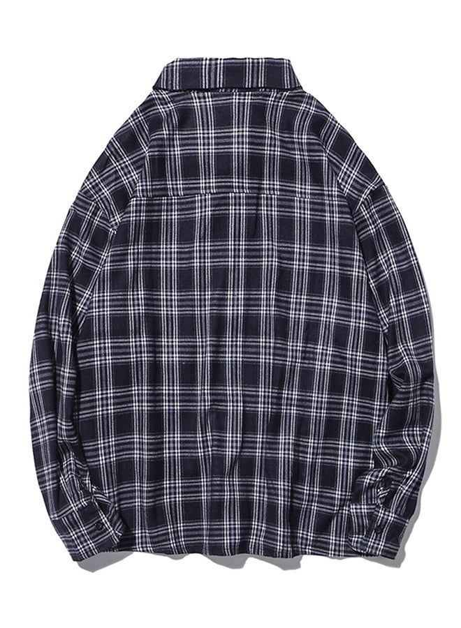 Printed Synthetic Shirt Black/White - Image 2