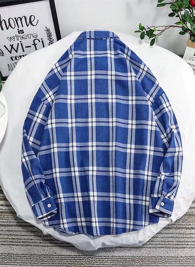 Printed Synthetic Shirt Blue/White  - Image 2