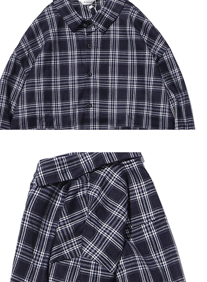 Printed Synthetic Shirt Black/White - Image 4