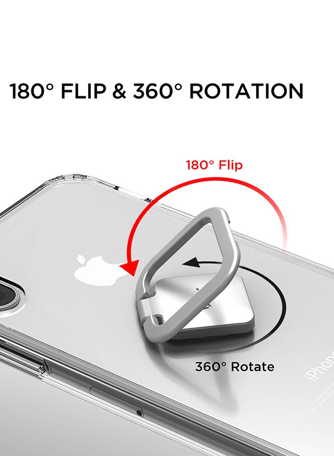 VRS Design Square Ring Grip Holder For Mobile Phones Silver - Image 3