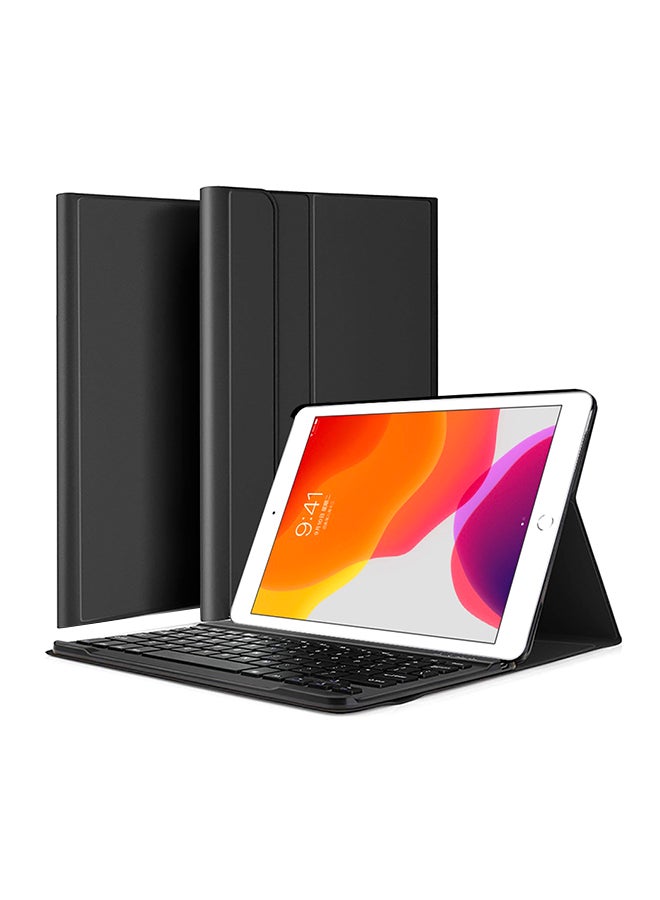amazing - Smart  Wireless Keyboard Case For iPad Pro 10.2 7th Generation [QWERTY] Black - Image 1