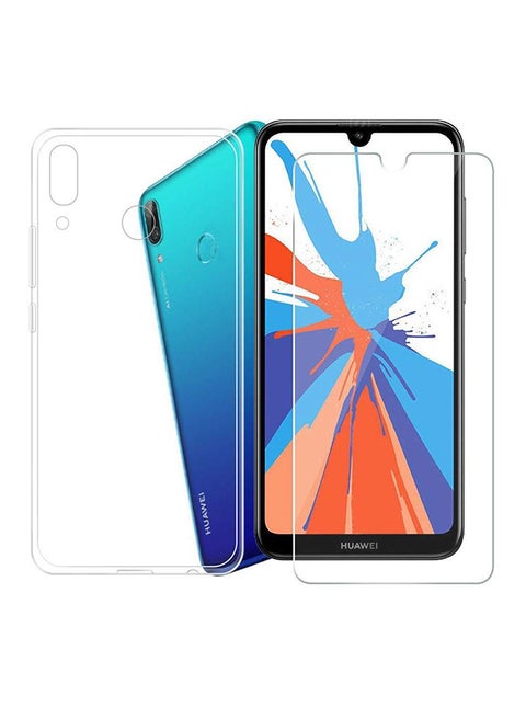 Protective Case Cover For Huawei Y7 Prime 2019 Clear