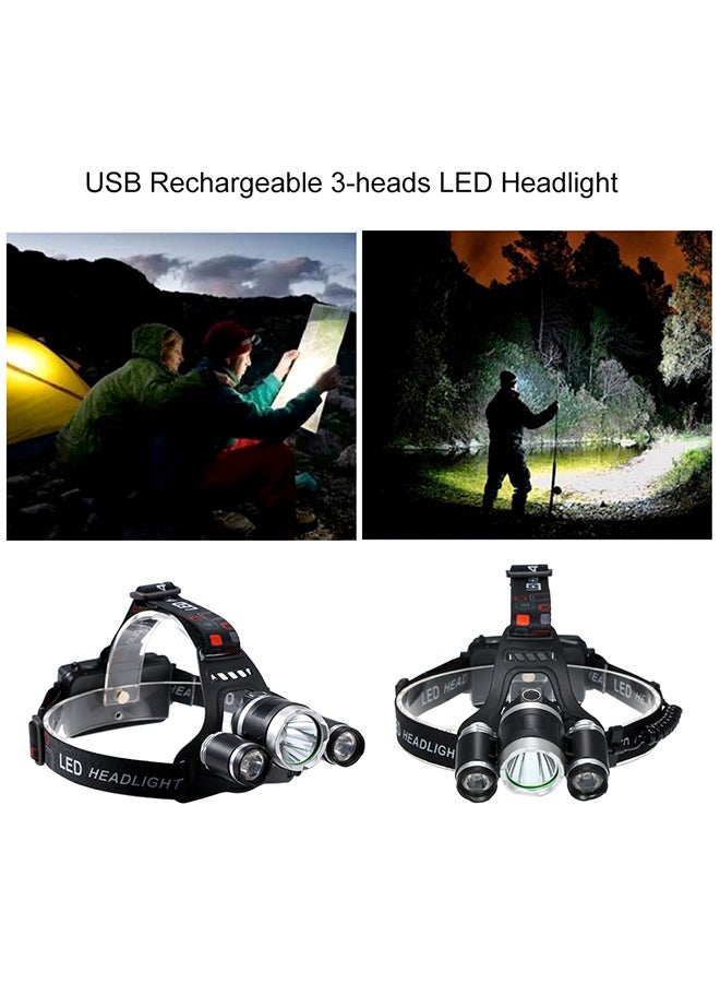 Generic USB Rechargeable Head LED Flashlight 12x9.70x11cm - Image 5