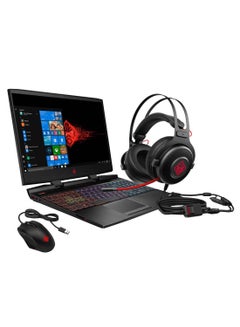 لابتوب أومين مزود بشاشة مقاس 15.6 بوصة ومعالج كور i7/ ذاكرة رام سعة 16 جيجابايت/ محرك أقراص SSD سعة 256 جيجابايت/ بطاقة رسومات إنفيديا جيفورس Gtx 1660Ti سعة 6 جيجابايت مع ماوس وسماعة رأس أسود