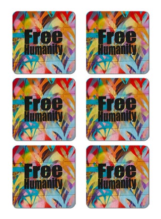 6-Piece Printed Coaster Set Multicolour 15 x 15cm - v1578069578/N33202302A_1
