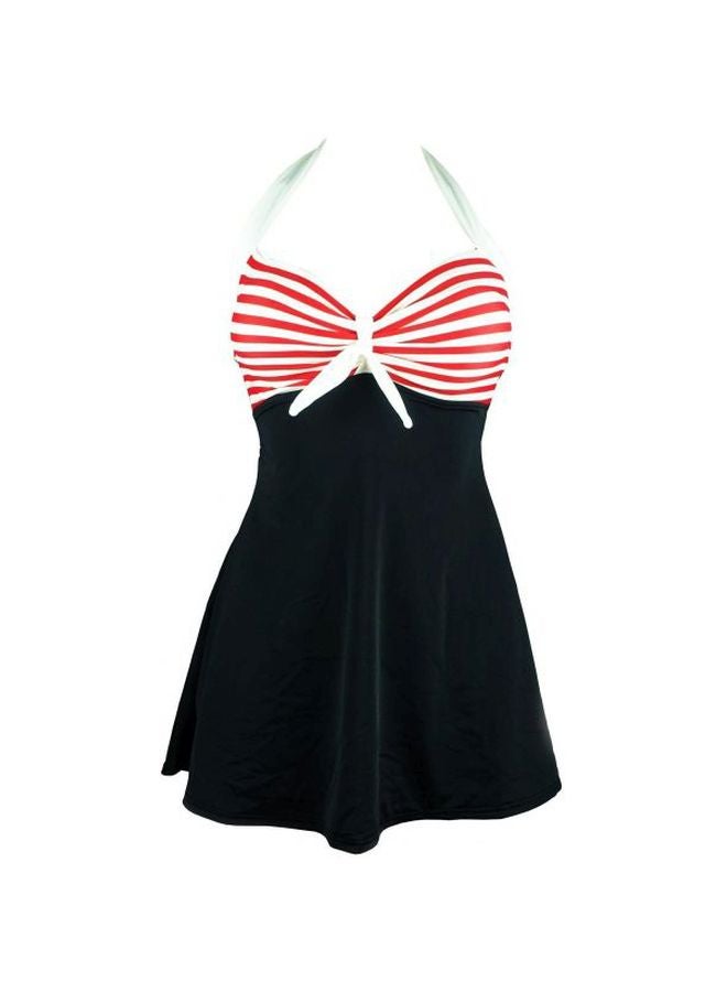 Generic - Printed Polyester Monokini Red/White/Black - Image 1