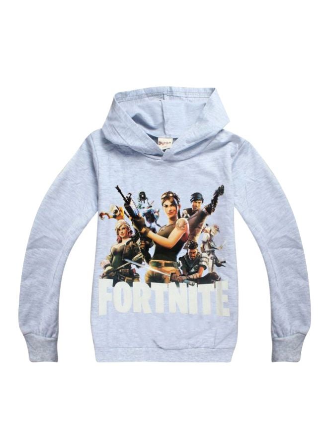 2-Piece Hoodie And Joggers Set Blue/Black/White - Image 3