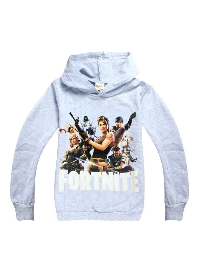 2-Piece Hoodie And Joggers Set Blue/White/Black - Image 2