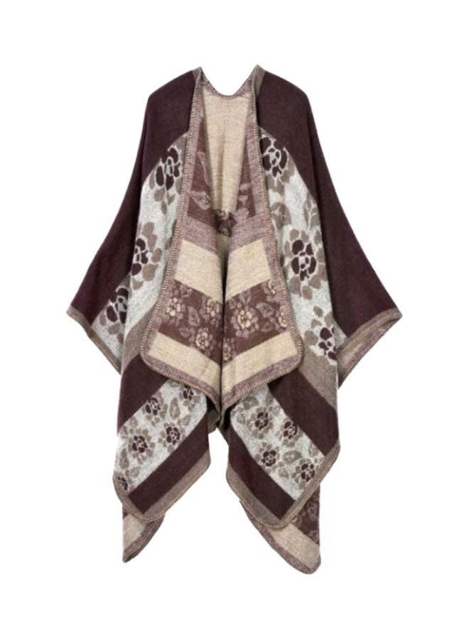 كارديغان مطبوع بني / رمادي / بيج 