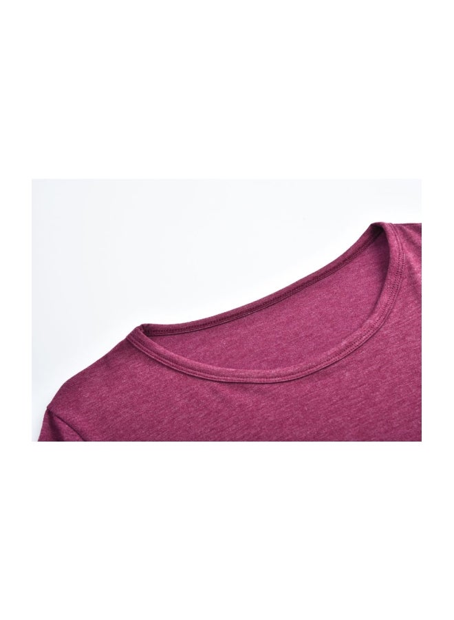 Polyester Long Sleeves Blouse Pink  - Image 4