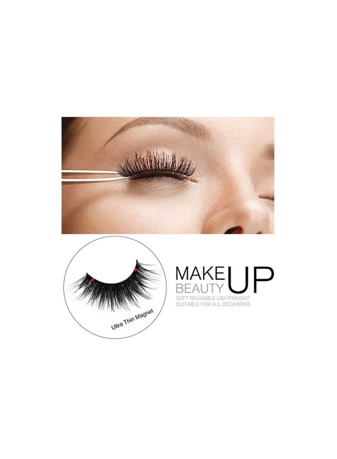 4-Piece 3D Magnetic Eyelashes Black - Image 5