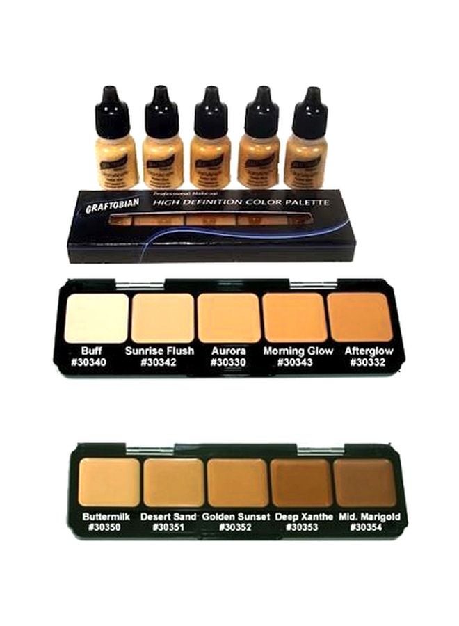 Graftobian Creme And Airbrush Foundation Makeup Kit Nude 